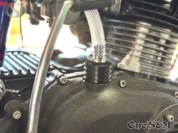 画像16: ４段フィン仕様 ブリーザーホースキット 133　真鍮製 アルミ製 選択可能 (16)