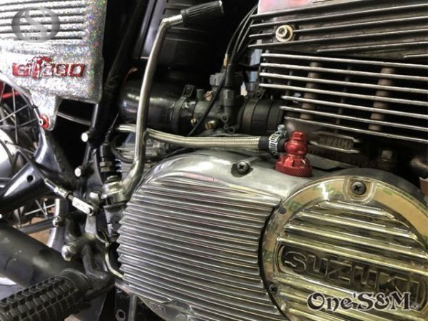 画像12: New スズキ車対応 ブリーザーシステム メッシュホース ホースキャップ付 132 (12)