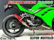 画像14: Ninja250 Ninja250R ニンジャ250 純正エキパイ用 スリップオンマフラー アルミサイレンサーVer (14)