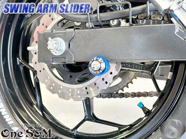 画像14: CNC アルミ製 アルマイト スイングアームスライダー　M10 V字型 レーシングスタンド ボルト (14)