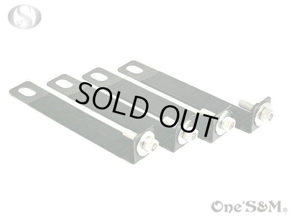 画像1: 送料無料 アンダーカウル ステー ４本 ステンレス製ボルト ワッシャー 保護チューブ付き 汎用 (1)