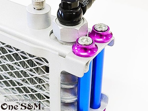 画像20: オイルクーラー M6 ボルトキャップ4個Set (20)