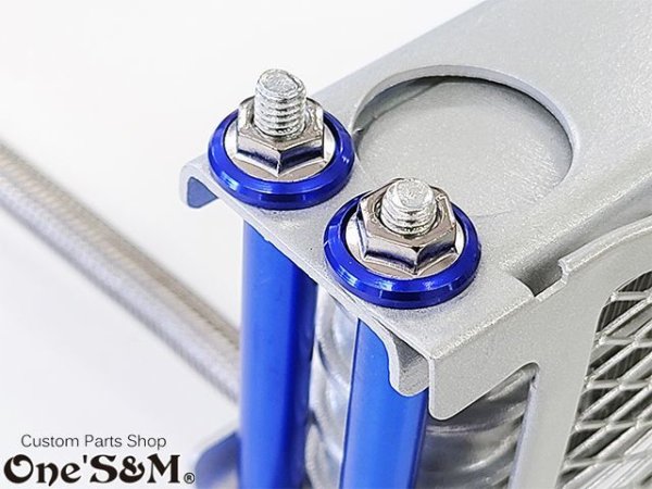 画像12: オイルクーラー M6 ボルトキャップ4個Set (12)