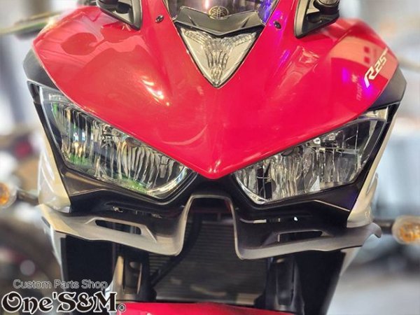 画像7: YZF-R25 YZF R25 ディフューザー ウイングレット フロント カナード ABS製 RG10J用 (7)