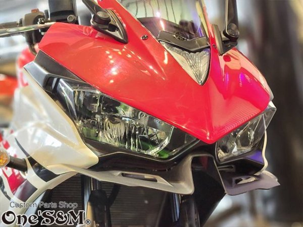 画像8: YZF-R25 YZF R25 ディフューザー ウイングレット フロント カナード ABS製 RG10J用 (8)