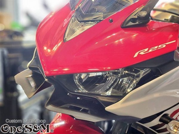 画像5: YZF-R25 YZF R25 ディフューザー ウイングレット フロント カナード ABS製 RG10J用 (5)