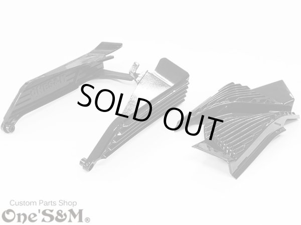 画像1: CBR400F専用 フィン形状 サイドカバー＋エアガイド REVカバーSet (1)