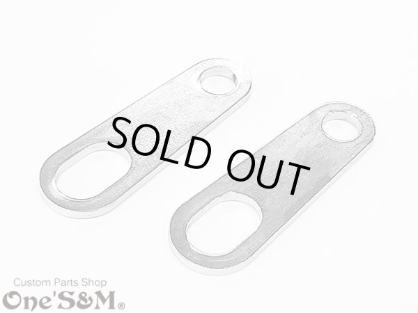 画像4: スチールメッキ製 汎用 ウィンカー ステー ウインカーステー 2枚1セット (4)