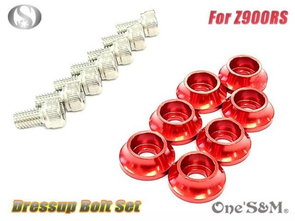 画像16: Z900RS専用設計 ラジエーターサイドフィン チェーンカバー 専用取付けボルト (16)