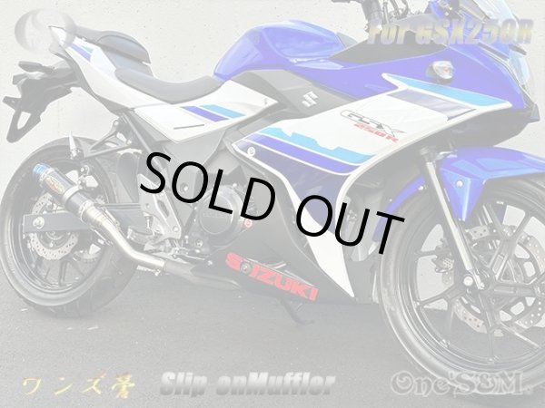 画像13: ☆純正エキパイ専用 GSX250R 2BK-DN11A用 スリップオン マフラー カーボンサイレンサー (13)