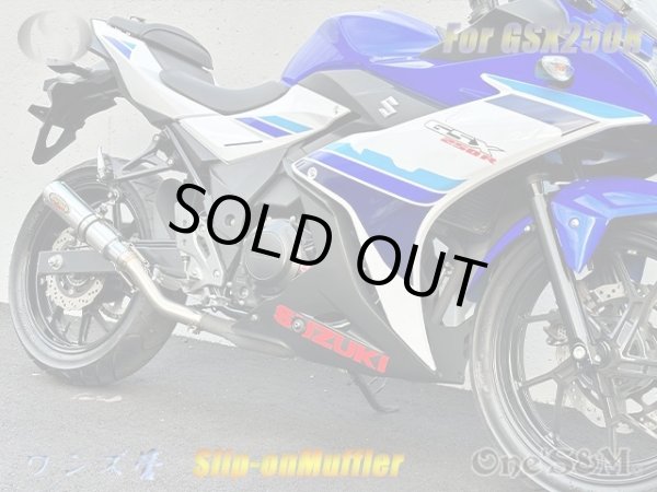 画像3: 純正エキパイ専用 GSX250R 2BK-DN11A用 スリップオン マフラー アルミサイレンサー (3)