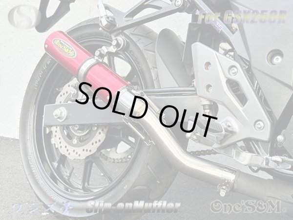 画像14: 純正エキパイ専用 GSX250R 2BK-DN11A用 スリップオン マフラー アルミサイレンサー (14)