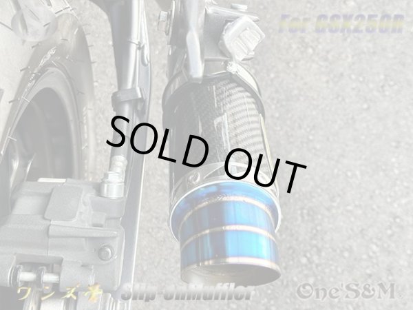 画像9: ☆純正エキパイ専用 GSX250R 2BK-DN11A用 スリップオン マフラー カーボンサイレンサー (9)