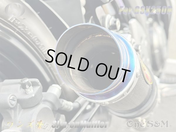 画像8: ☆純正エキパイ専用 GSX250R 2BK-DN11A用 スリップオン マフラー カーボンサイレンサー (8)