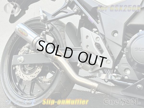 画像5: 純正エキパイ専用 GSX250R 2BK-DN11A用 スリップオン マフラー アルミサイレンサー (5)