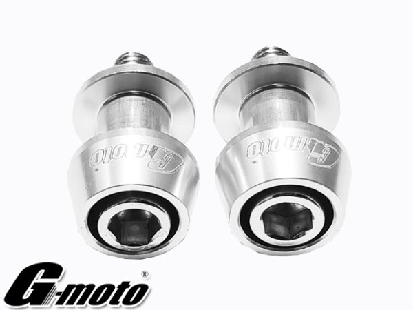 画像29: 送料込 G-moto ジーモト ＣＮＣ M10 アルミ製 アルマイト スイングアームスライダー V字型 レーシングスタンド専用 スタンドフックボルト スイングアーム ボス (29)