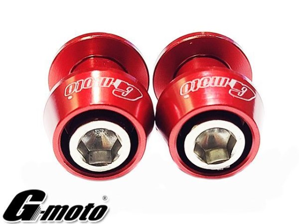 画像26: 送料込 G-moto ジーモト ＣＮＣ M10 アルミ製 アルマイト スイングアームスライダー V字型 レーシングスタンド専用 スタンドフックボルト スイングアーム ボス (26)