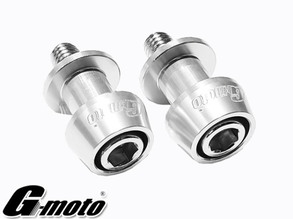 画像32: 送料込 G-moto ジーモト ＣＮＣ M10 アルミ製 アルマイト スイングアームスライダー V字型 レーシングスタンド専用 スタンドフックボルト スイングアーム ボス (32)