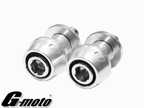 画像30: 送料込 G-moto ジーモト ＣＮＣ M10 アルミ製 アルマイト スイングアームスライダー V字型 レーシングスタンド専用 スタンドフックボルト スイングアーム ボス (30)