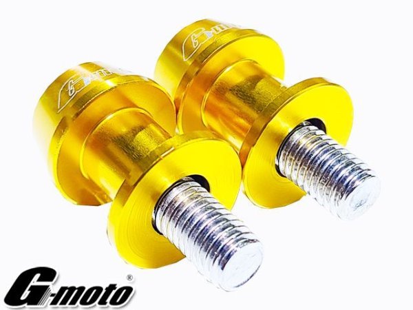 画像20: 送料込 G-moto ジーモト ＣＮＣ M10 アルミ製 アルマイト スイングアームスライダー V字型 レーシングスタンド専用 スタンドフックボルト スイングアーム ボス (20)