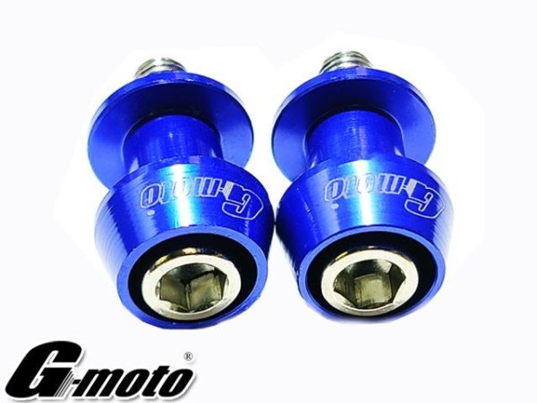 画像13: 送料込 G-moto ジーモト ＣＮＣ M10 アルミ製 アルマイト スイングアームスライダー V字型 レーシングスタンド専用 スタンドフックボルト スイングアーム ボス (13)