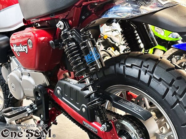 画像11: モンキー125 JB02 ダックス125 ST125専用 リアサスペンション リアサス セット 340mm~350mm 減衰力調整 プリロード調整 車高調整機能付き モンキー１２５ (11)