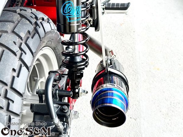 画像5: 受注生産 ★☆モンキー125 JB02 JB03 JB05 専用 チタンLook フルエキゾーストマフラー ワンズ管SP 選べるサイレンサー モンキー１２５ (5)