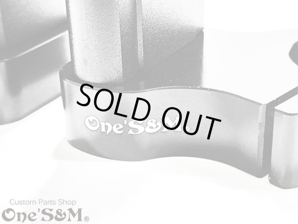 画像9: 可変 CNCアルミ削り出し ハンドルクランプホルダー ストレートハンドルクランプ付き 35φ車専用 (9)