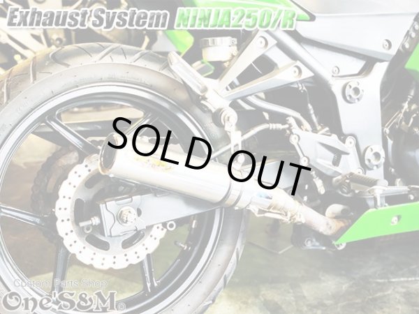 画像22: Ninja250 Ninja250R ニンジャ250 純正エキパイ用 スリップオンマフラー アルミサイレンサーVer (22)