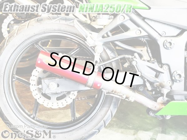 画像19: Ninja250 Ninja250R ニンジャ250 純正エキパイ用 スリップオンマフラー アルミサイレンサーVer (19)