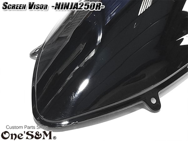 画像4: スクリーンバイザー フロントスクリーン  NINJA250R JBK-EX250K (4)