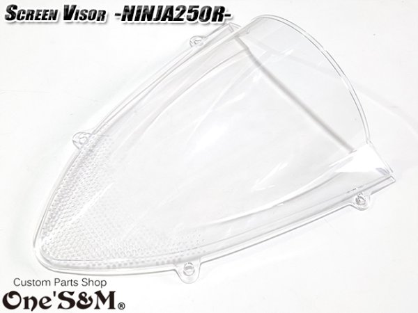 画像2: スクリーンバイザー フロントスクリーン  NINJA250R JBK-EX250K (2)