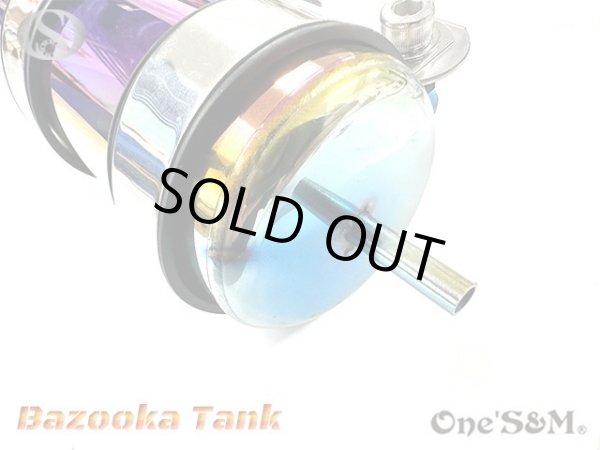 画像5: アウトレット フルステンレス製 ブリーザー バズーカタンク Bazooka チタンルック (5)