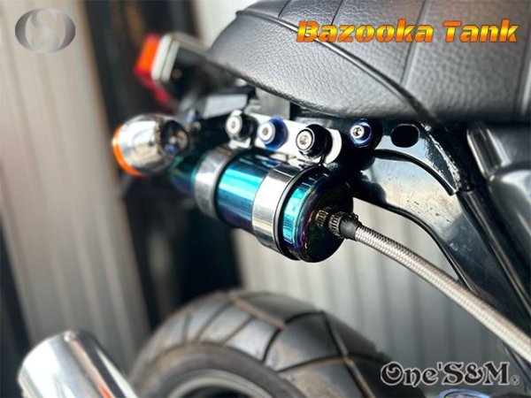 画像14: アウトレット フルステンレス製 ブリーザー バズーカタンク Bazooka チタンルック (14)