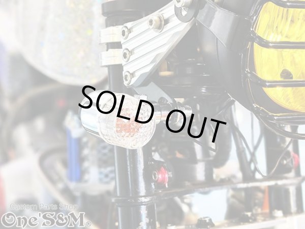 画像6: スチール製ブラック 汎用 ウィンカー ステー ウインカーステー 2枚1セット (6)