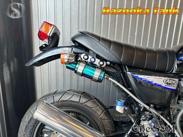 画像12: アウトレット フルステンレス製 ブリーザー バズーカタンク Bazooka チタンルック (12)