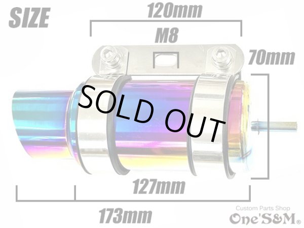 画像8: アウトレット フルステンレス製 ブリーザー バズーカタンク Bazooka チタンルック (8)