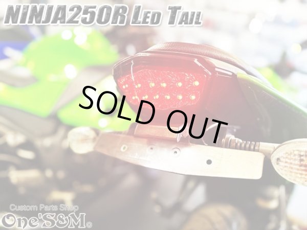 画像11: スモークレンズ スモークテール LEDテール ランプ ウインカー付き テール一式 ニンジャ250R NINJA250R JBK-EX250K 専用 (11)