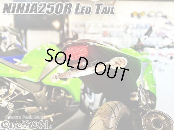 画像8: スモークレンズ スモークテール LEDテール ランプ ウインカー付き テール一式 ニンジャ250R NINJA250R JBK-EX250K 専用 (8)