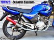 画像11: YBR125 専用  フルエキゾーストマフラー キャブ車 FI車兼用 選べるサイレンサー (11)