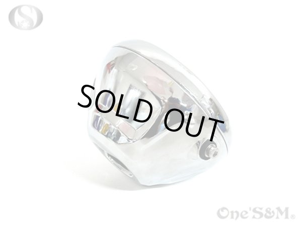 画像7: イエロー カットレンズ ガラスレンズ 丸型ヘッドライト H4球付き (7)