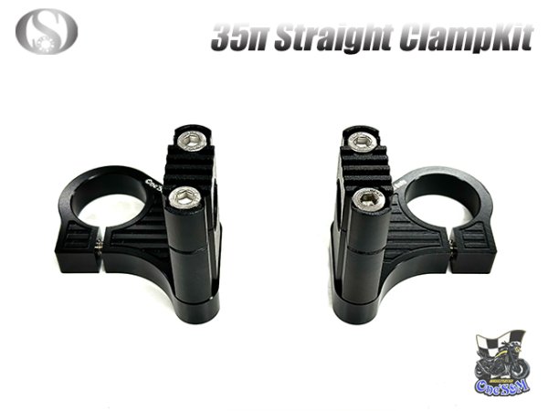 画像12: CNCアルミ削り出し ハンドルクランプホルダー  35π車対応 (12)