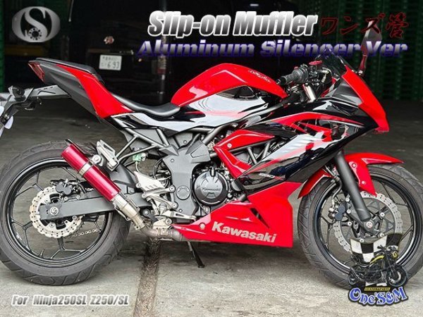 画像27: ☆★Ninja250SL Z250SL ニンジャ250SL 専用 スリップオンマフラー 選べるサイレンサー (27)