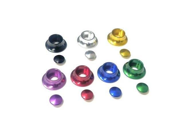 画像2: M8 フジツボ ボルトカバー キャップスクリューセット 外装 スクリーン カウル カスタム ドレスアップに! (2)