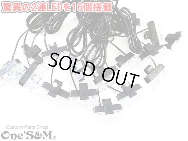 画像6: 驚異の爆光！16LED スクエアストロボKIT スクエアストロボシステム ストロボLED 白  コントローラー付きストロボKIT (6)