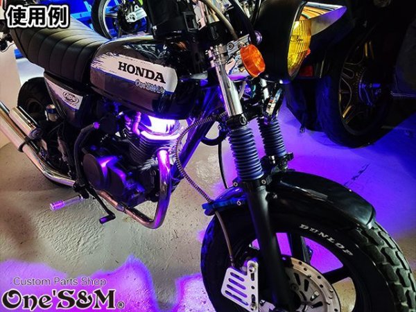 画像23: 【配線不要】 リモコン付き 爆光 ストロボ機能搭載 7Color LED 充電式LED 自転車 バイク 自動車 幅広く対応 (23)