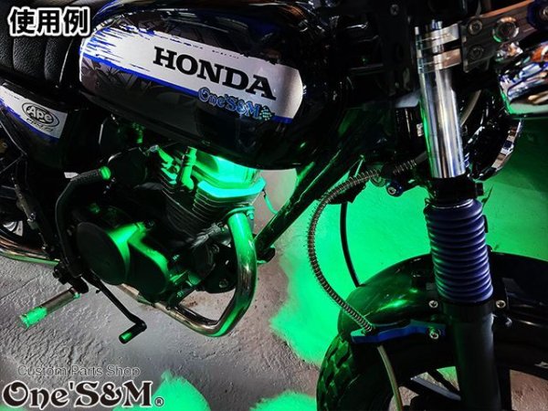 画像20: 【配線不要】 リモコン付き 爆光 ストロボ機能搭載 7Color LED 充電式LED 自転車 バイク 自動車 幅広く対応 (20)