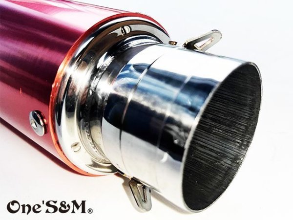 画像15: NEW ワンズ管 アルミサイレンサー インナーバッフル付き 51φ ワルツ 悪奴 装着車対応 汎用 (15)