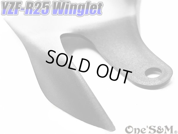 画像4: YZF-R25 YZF R25 ディフューザー ウイングレット フロント カナード ABS製 RG10J用 (4)