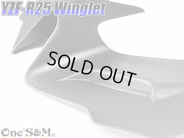 画像3: YZF-R25 YZF R25 ディフューザー ウイングレット フロント カナード ABS製 RG10J用 (3)